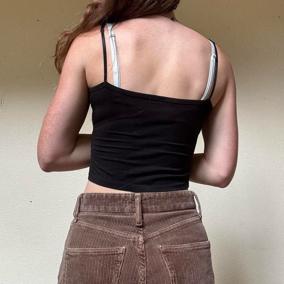 y2k ruched corset tank with hook and eye closure front - Picture 5 of 7